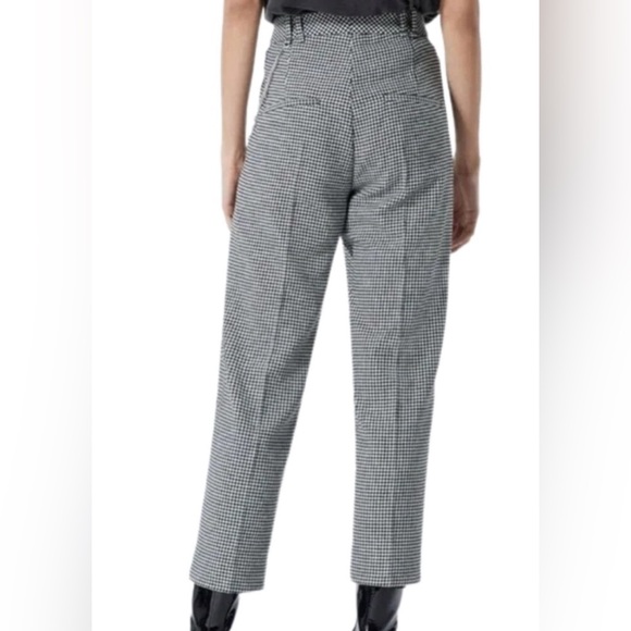 The Kooples houndstooth Wool blend pants with chains NWT Size 34= Size US 2 - Picture 2 of 15